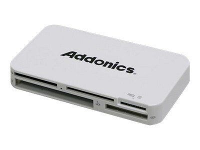 Addonics® AESDDNU3 Mini DigiDrive IV White 15-in-1 USB Memory Card Reader/Writer