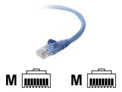Belkin A3L9006-03-BLUS 3 RJ-45 Male/Male Cat6 Component Certified Snagless Patch Cable, Blue