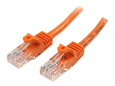 StarTech 45PATCH15OR Cat5e Patch Cable with Snagless RJ45 Connectors, 15ft, Orange