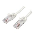 StarTech 45PATCH15WH Cat5e Patch Cable with Snagless RJ45 Connectors; 15ft, White