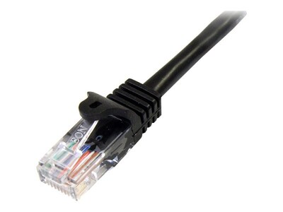 StarTech 45PATCH6BK Cat5e Patch Cable with Snagless RJ45 Connectors; 6 ft, Black