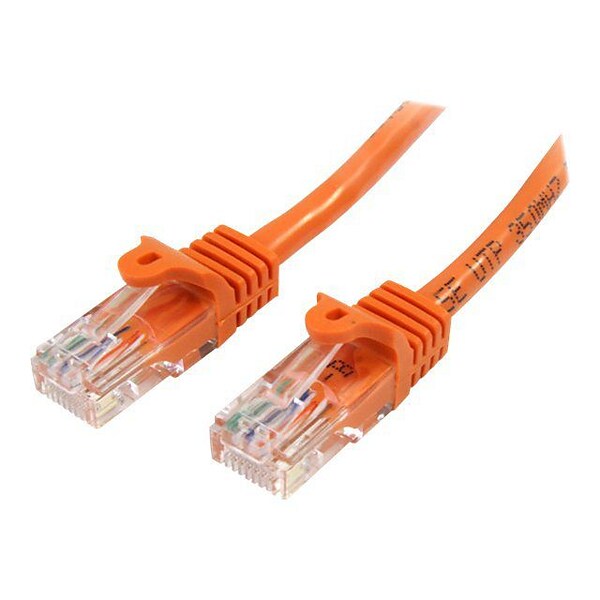 StarTech 45PATCH6OR Cat5e Patch Cable with Snagless RJ45 Connectors, 6ft, Orange