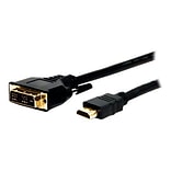 Comprehensive® Standard Series 3 HDMI to DVI Male/Male Cable; Black
