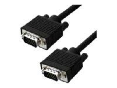 4XEM™ 3' High Resolution Coax VGA Male/Male Video Cable; Black