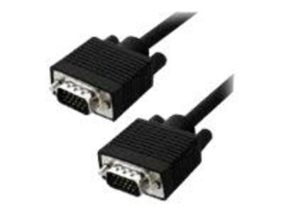 4XEM™ 50 High Resolution Coax VGA Male/Male Video Cable; Black