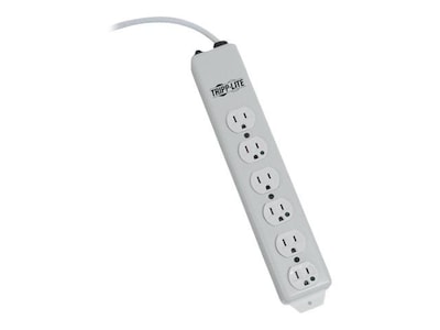 Tripp Lite 1.5 6 Outlet Medical-Grade Power Strip; White (PS-602-HG)