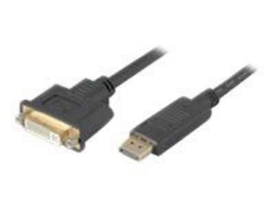 AddOn® 8 DisplayPort Male to DVI-I Female Active Adapter Cable, Black