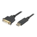 AddOn® 8 DisplayPort Male to DVI-I Female Active Adapter Cable, Black