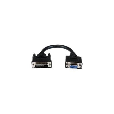 AddOn® 8 DVI-D Male to VGA Female Active Adapter Cable, Black