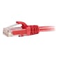 C2G ® 4005 20' RJ-45 Male/Male Cat6 Snagless Unshielded Ethernet Network Patch Cable, Red