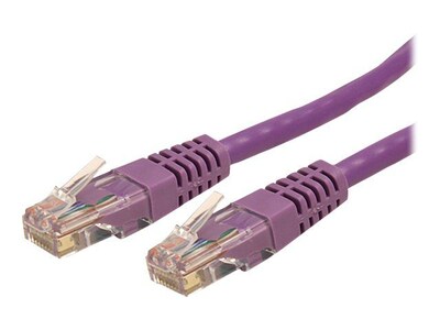 StarTech C6PATCH6PL 6ft Cat-6 Purple Molded RJ45 UTP Gigabit Patch Cable