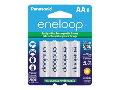 Panasonic eneloop NiMH AA 1.2 V General Purpose Battery Pack (BK-3MCCA8BA)