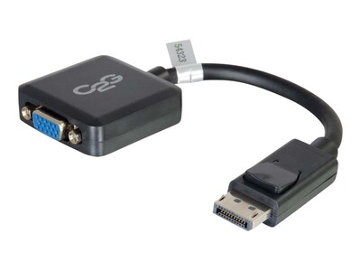 C2G® 54323 8 DisplayPort to VGA Male/Female Active Converter Adapter; Black