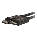 C2G® 54325 3 DisplayPort to HDMI Male/Male Adapter Cable; Black