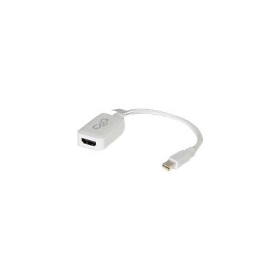 C2G ® 54314 8" Mini DisplayPort to HDMI Adapter Converter; White