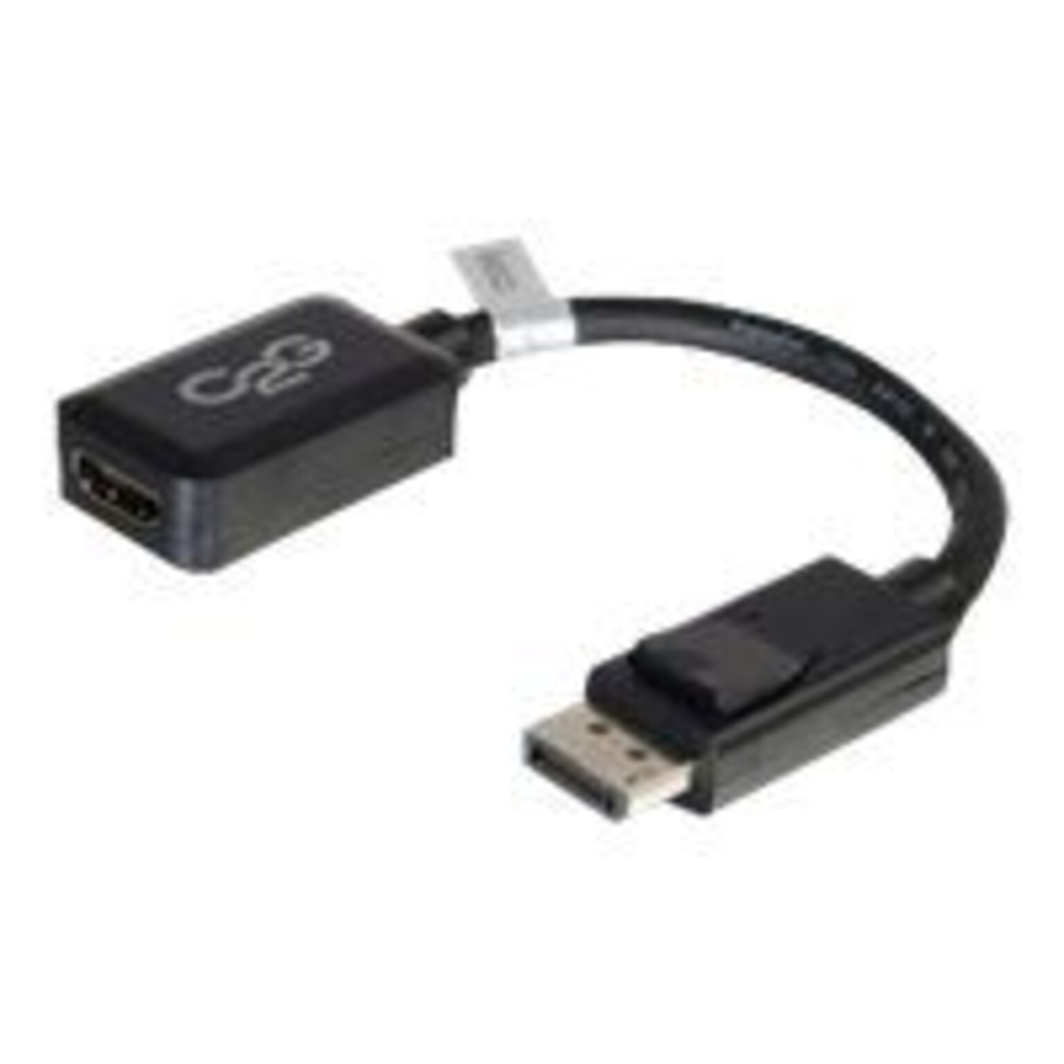 C2G® 54322 8 DisplayPort to HDMI Male/Female Converter Adapter; Black