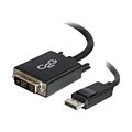 C2G® 54328 3 DisplayPort to DVI-D Single Link Male/Male Adapter Cable; Black
