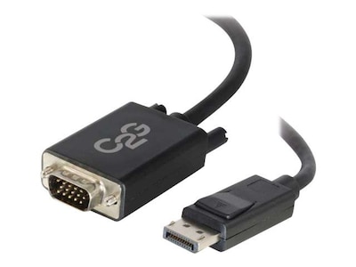 C2G 54332 6 DisplayPort to VGA Male/Male Active Adapter Cable; Black