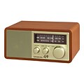 Sangean WR11SE Wooden Table-Top AM/FM Analog Radio; Gold