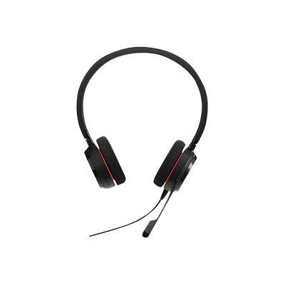 Jabra Evolve 20 MS Mono Stereo Headset with Noise-Cancelling Microphone, Black