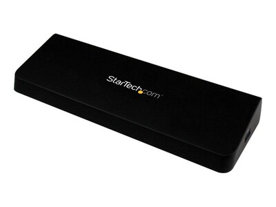 StarTech USB 3.0 4K Laptop Docking Station w/4K Fast-Charge DisplayPort; GbE to DP/HDMI® Dual Video