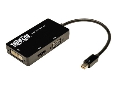 Tripp Lite Keyspan 6 Mini Displayport to VGA/DVI/HDMI All-in-One Converter; Black