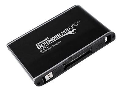 Kanguru™ Defender HDD300 1TB USB 3.0/SATA II Portable External Hard Drive; Matte Black