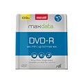Maxell® 638014 4.7GB 16x DVD Recordable Media, 100/Pack