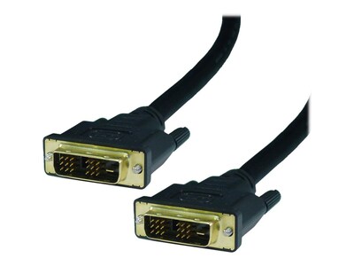 4XEM™ 10 Single Link DVI-D Male/Male Digital Video Cable, Black