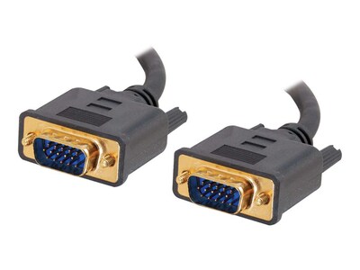 C2G® 12 FLEXIMA In-Wall VGA Male/Male Monitor Cable, Black
