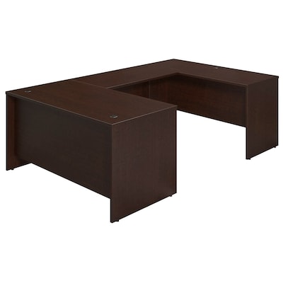 Bush Business Furniture Westfield Elite 60W x 30D U Shaped Desk, Mocha Cherry, Installed (SRE081MRFA)