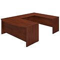 Bush Business Furniture Studio C 72W x 36D Bow Front U Shaped Desk, Hansen Cherry (SRE087HC)