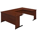 Bush Business Furniture Westfield Elite 60W x 30D C Leg U Shaped Desk, Hansen Cherry, Installed (SRE103HCFA)