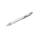 Troika Construction Ballpoint Pen, Medium, Silver