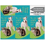 Humorous 3-Up Laser Postcards with Bookmark, Go to the Vet
