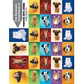 Photo Image 3-Up Laser Postcards with Bookmark, Dogs/Cats Checkered, 150 Postcards/Pack