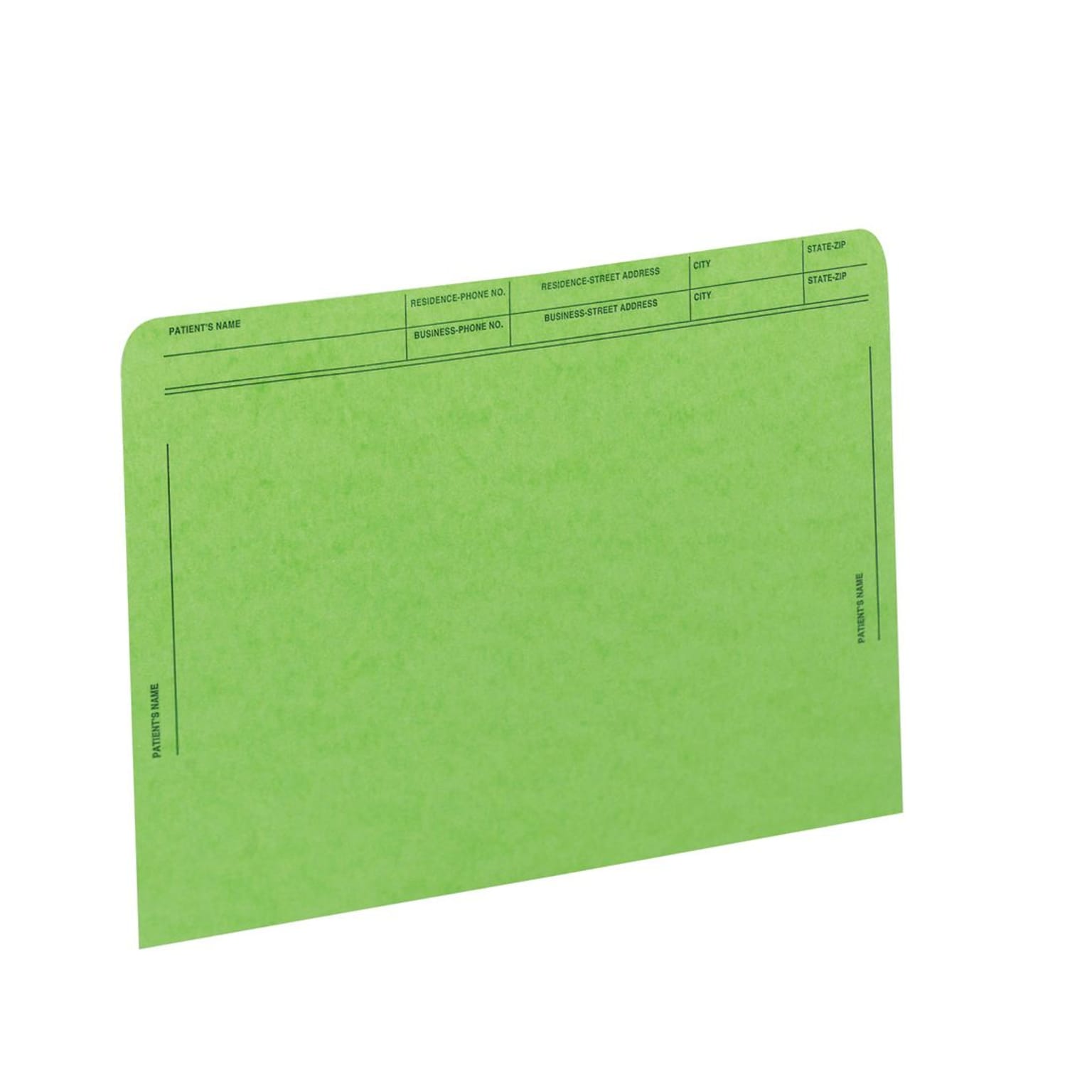 Medical Arts Press®  File Pocket, Letter Size, Green, 50/Box (59547GN)