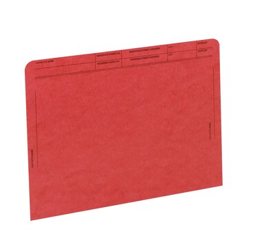 Medical Arts Press®  File Pocket, Letter Size, Red, 50/Box (59547RD)