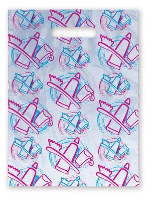 Medical Arts Press® Dental Scatter Print Bags, 7-1/2x10, Dental Icon