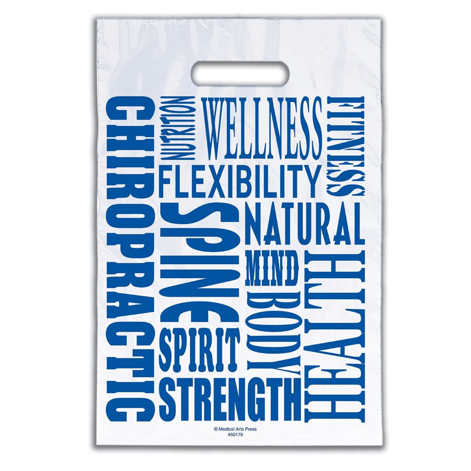 Medical Arts Press® Chiropractic Non-Personalized 1-Color Supply Bags; 9 x 13, Word Design, 100 Bags, (50178)