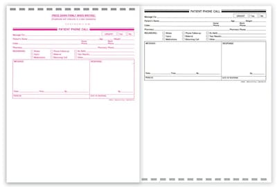 Medical Arts Press Patient Call Book, Self-Duplicating, 3/Pack (20240)