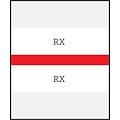 Medical Arts Press® Standard Preprinted Chart Divider Tabs; RX, Red