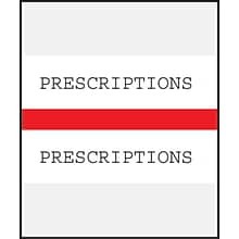 Medical Arts Press® Standard Preprinted Chart Divider Tabs; Prescriptions, Red