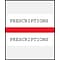 Medical Arts Press® Standard Preprinted Chart Divider Tabs; Prescriptions, Red