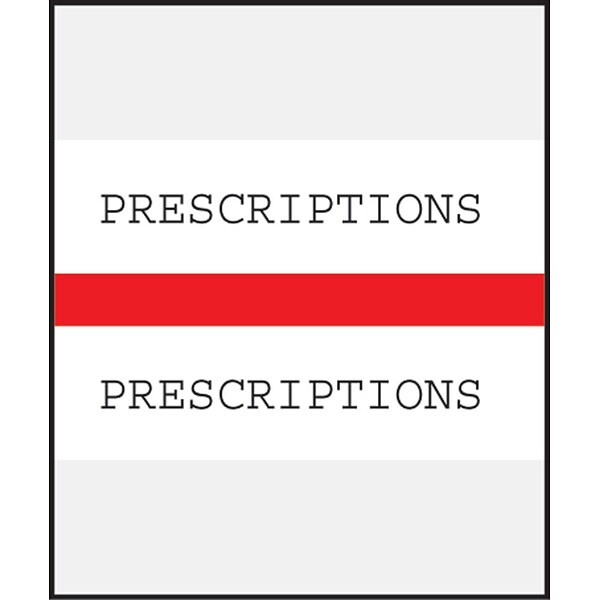 Medical Arts Press® Standard Preprinted Chart Divider Tabs; Prescriptions, Red