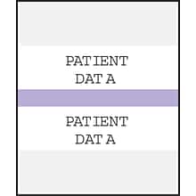 Medical Arts Press® Standard Preprinted Chart Divider Tabs; Patient Data, Lavender