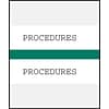 Medical Arts Press® Standard Preprinted Chart Divider Tabs; Procedures, Dark Green