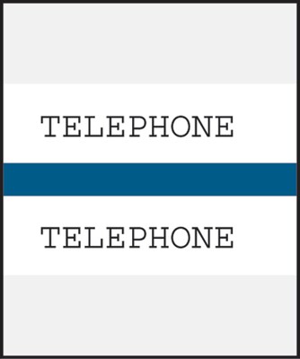 Medical Arts Press® Standard Preprinted Chart Divider Tabs; Telephone, Dark Blue
