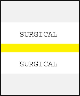 Medical Arts Press® Standard Preprinted Chart Divider Tabs; Surgical, Yellow