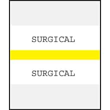 Medical Arts Press® Standard Preprinted Chart Divider Tabs; Surgical, Yellow